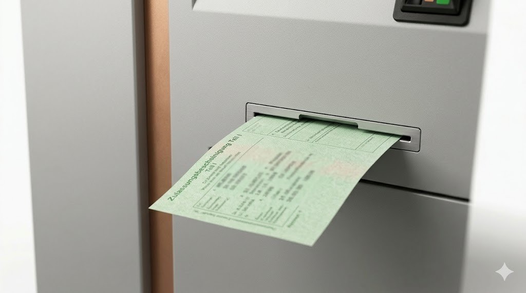 Dokumenten-Einzug am Automaten
