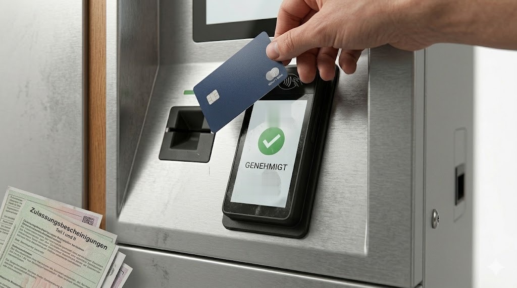 Kartenzahlung am Automaten
